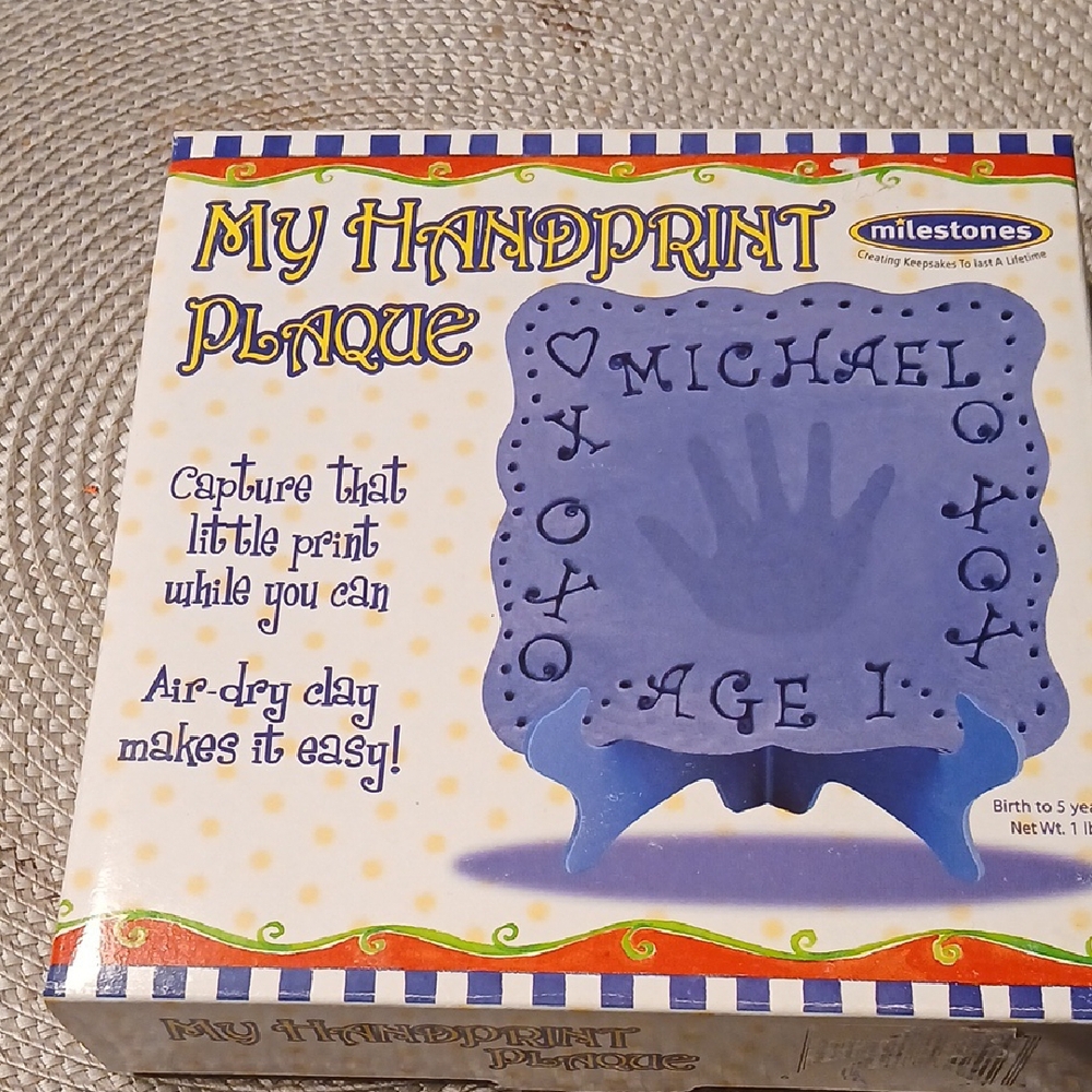COPY - Milestones My Handprint Plaque Kit